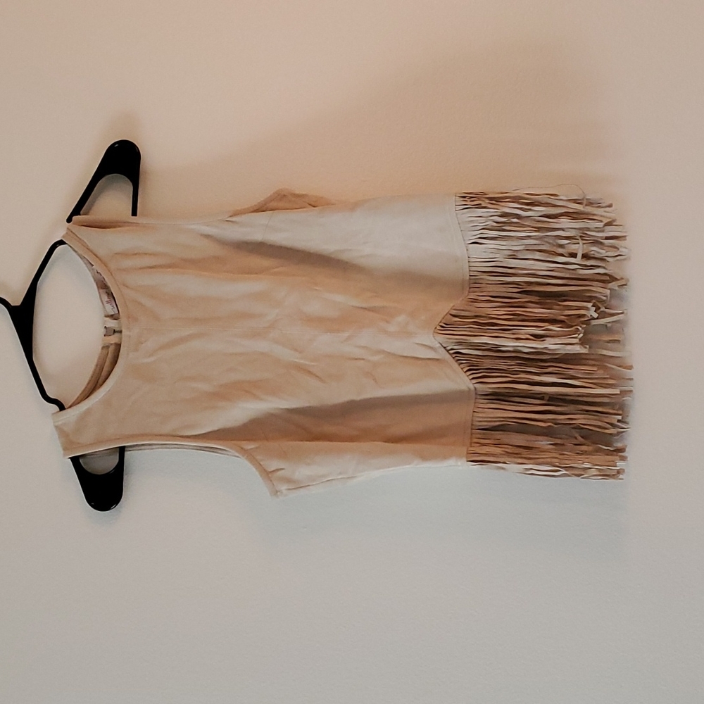 Boho Suede and Fringed top